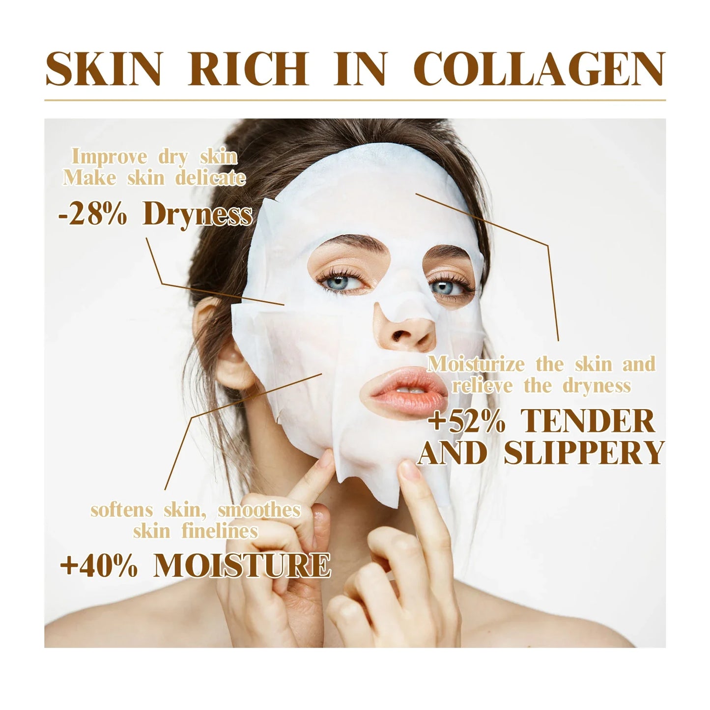 Collagen Mask 10PCS - Anti-Wrinkle & Hydrating