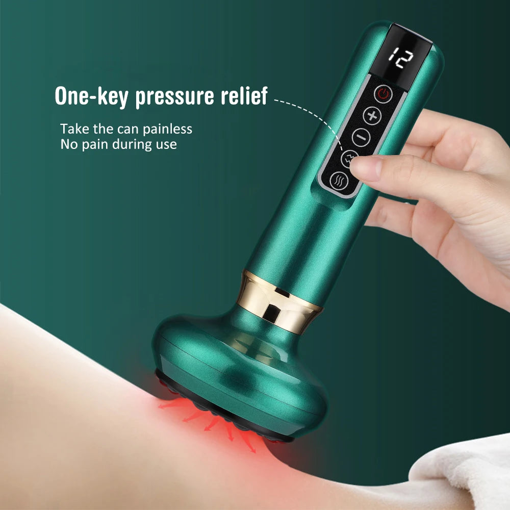 Anti-Cellulite Vacuum Massager with Gua Sha & Heat Therapy