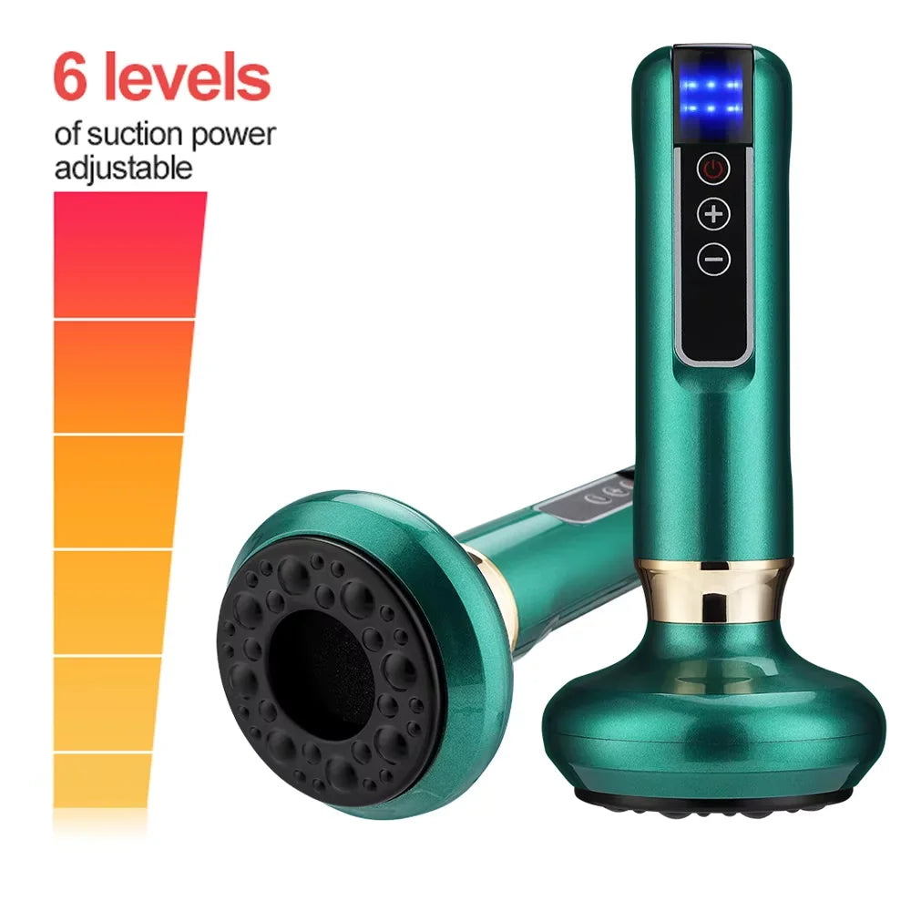 Anti-Cellulite Vacuum Massager with Gua Sha & Heat Therapy