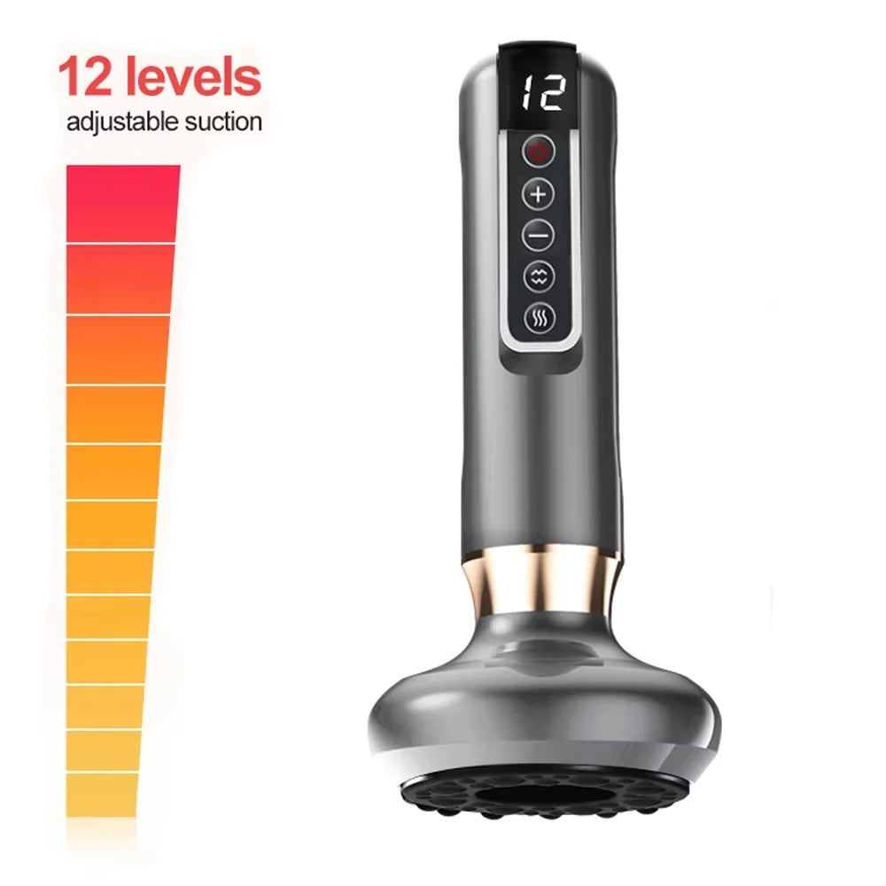 Anti-Cellulite Vacuum Massager with Gua Sha & Heat Therapy