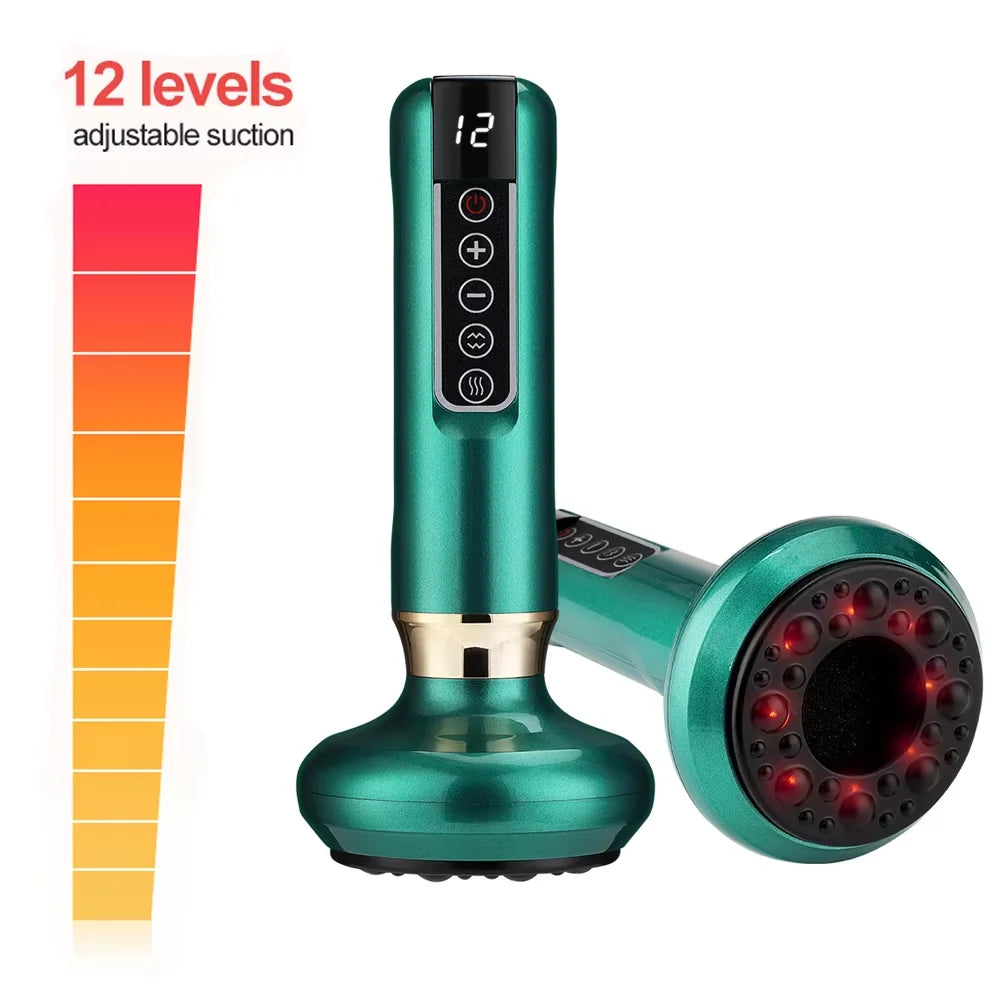 Anti-Cellulite Vacuum Massager with Gua Sha & Heat Therapy