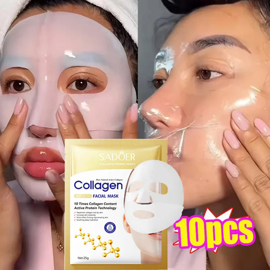 Collagen Mask 10PCS - Anti-Wrinkle & Hydrating