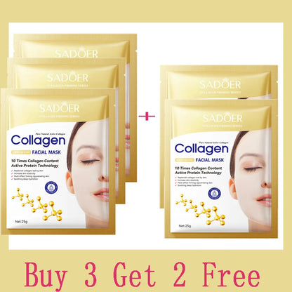 Collagen Mask 10PCS - Anti-Wrinkle & Hydrating