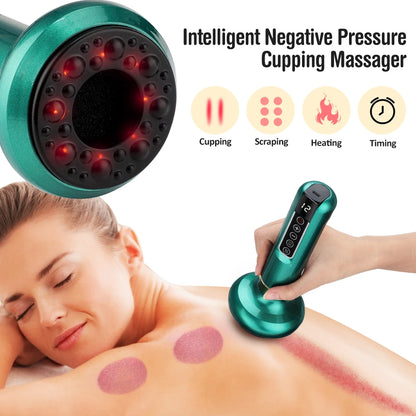 Anti-Cellulite Vacuum Massager with Gua Sha & Heat Therapy